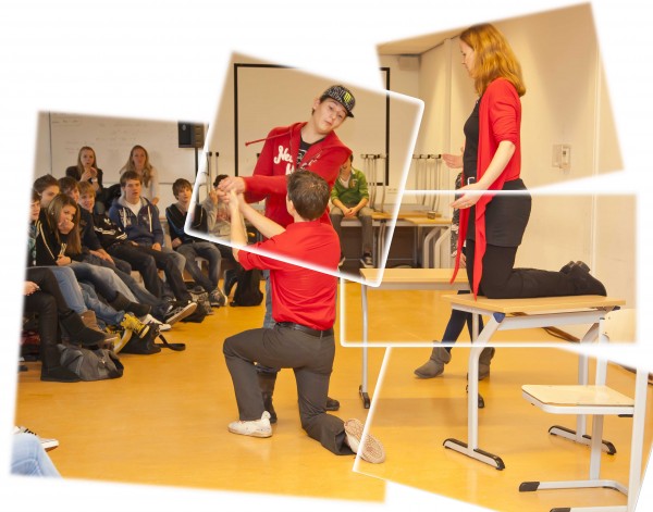 Foto van een schoolvoorstelling