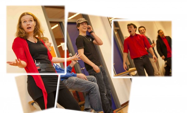 Leerlingen spelen mee tijdens interactieve schoolvoorstelling van The Big Mo