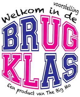 Logo van schoolvoorstelling introductie programma Welkom in de Brugklas – interactief theater van The Big Mo