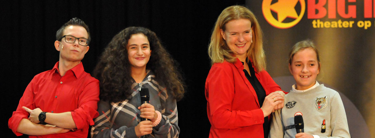 Leerlingen spelen mee met interactieve CKV voorstelling van The Big Mo